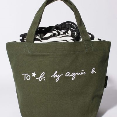 ＜TO B. BY AGNES B.＞ロゴ　プリント　コットン　ミニ　トートバッグ