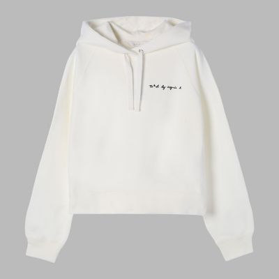 ＜TO B. BY AGNES B.＞ロゴ刺繍　コットン　ニューマカロンカラー　スウェットフーディー