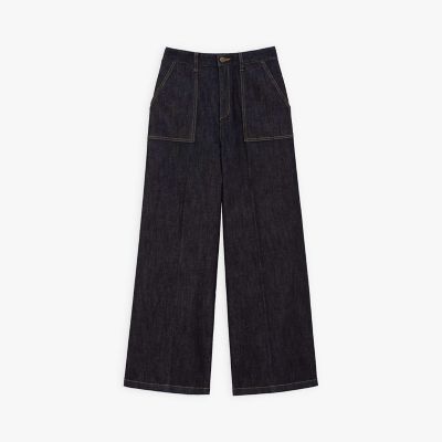 ＜TO B. BY AGNES B.＞デニム　ワイドパンツ