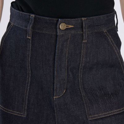 美品　agnes b. アニエスベー デニム カーゴワイドボタンフライパンツ デニム ワイドパンツ | TO B. BY AGNES B./トゥービー バイ