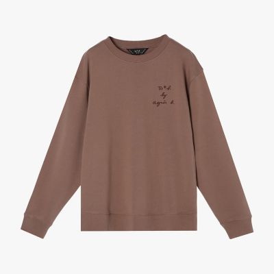 ＜TO B. BY AGNES B.＞スリーレイヤード　ロゴ　スウェットプルオーバー