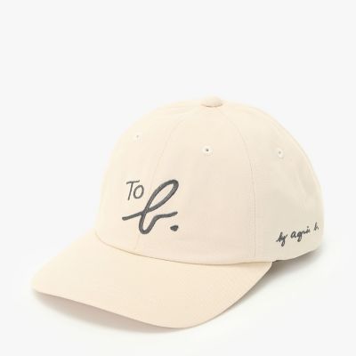 ＜TO B. BY AGNES B.＞”Ｔｏ　ｂ．”　ビッグロゴ　刺繍　キャップ