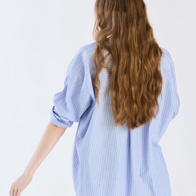 コットン ストライプ ロングスリーブ シャツ | TO B. BY AGNES B