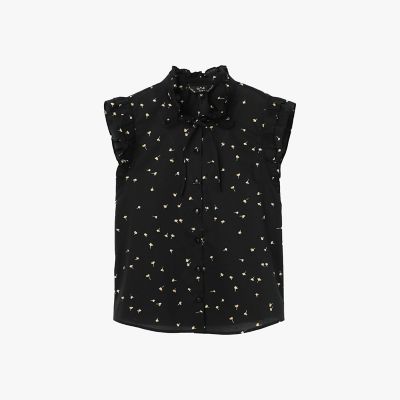 100/2フランス綾フリルブラウス｜BIGI online store - ビギ オンライン 