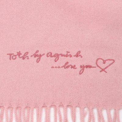 ロゴ刺繍 ウール カシミヤ マフラー | TO B. BY AGNES B./トゥービー