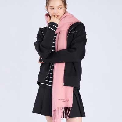 ⭐︎ダーリッチ 希少 ロゴマフラー ミルクベージュ イベント 推しかつ モヘヤ入 シャギーモヘヤビッグマフラー｜PETAL ONLINE（ペタルオンライン）