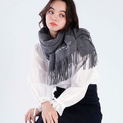 【あおい】agnès b. アニエスベー マフラー ラムウール100% カラー マフラー（6505WY91400）｜To b. by agnès b.｜ウィメンズ