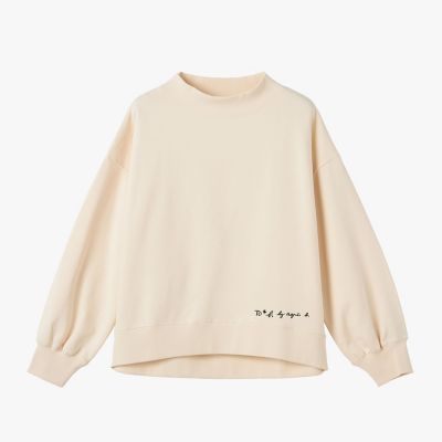 ＜TO B. BY AGNES B.＞ＷＥＢ限定　ロゴ　コットン　ボリュームスリーブ　スウェットプルオーバー