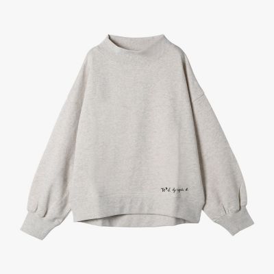 ＜TO B. BY AGNES B.＞ＷＥＢ限定　ロゴ　コットン　ボリュームスリーブ　スウェットプルオーバー