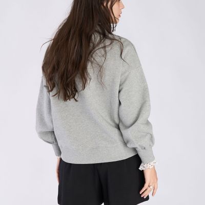 WEBスペシャル ロゴ コットン ボリュームスリーブ スウェットプル