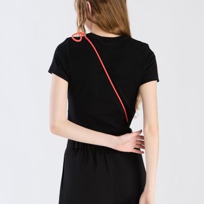 To b．”ロゴ コットン 半袖 クロップド Tシャツ | TO B. BY AGNES