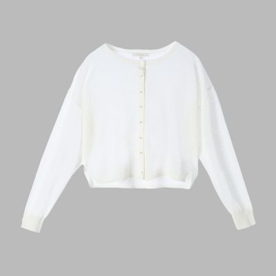 ＜TO B. BY AGNES B.＞シアー　ニット　ロングスリーブ　カーディガン