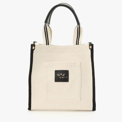 ＜TO B. BY AGNES B.＞ロゴ　レザーネーム　ミニ　トートバッグ