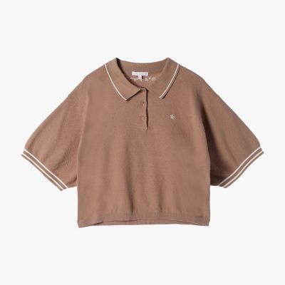 ＜TO B. BY AGNES B.＞コットン　半袖　ニット　ポロ