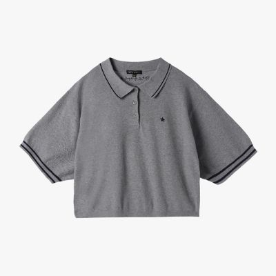 ＜TO B. BY AGNES B.＞コットン　半袖　ニット　ポロ