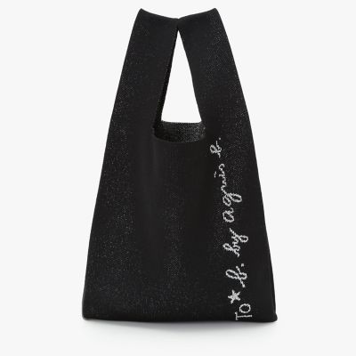 ＜TO B. BY AGNES B.＞ニット　ロゴ　トートバッグ