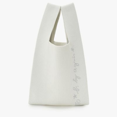 ＜TO B. BY AGNES B.＞ニット　ロゴ　トートバッグ