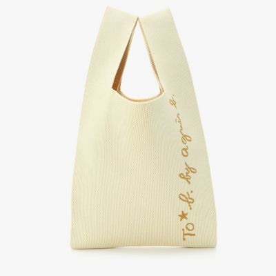 ＜TO B. BY AGNES B.＞ニット　ロゴ　トートバッグ