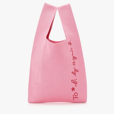＜TO B. BY AGNES B.＞ニット　ロゴ　トートバッグ