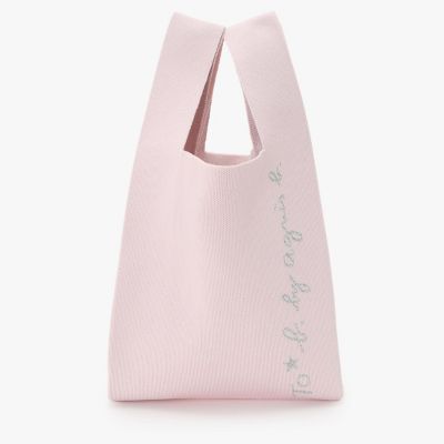 ＜TO B. BY AGNES B.＞ニット　ロゴ　トートバッグ