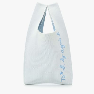 ＜TO B. BY AGNES B.＞ニット　ロゴ　トートバッグ