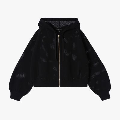 ＜TO B. BY AGNES B.＞メッシュ　ニット　ミニフーディー