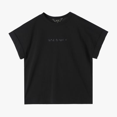 ＜TO B. BY AGNES B.＞ロゴ　プリント　コットン　マカロン　Ｔシャツ