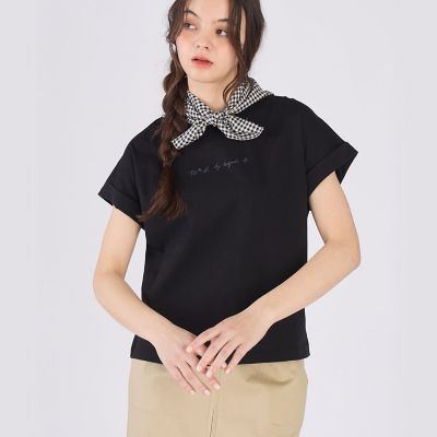 ロゴ プリント コットン マカロン Tシャツ | TO B. BY AGNES B