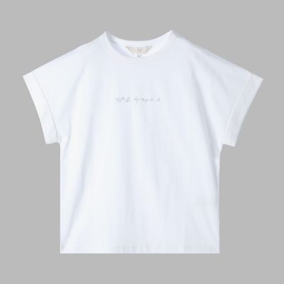 ＜TO B. BY AGNES B.＞ロゴ　プリント　コットン　マカロン　Ｔシャツ