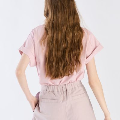 ロゴ プリント コットン マカロン Tシャツ | TO B. BY AGNES B