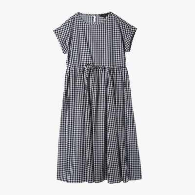 ＜TO B. BY AGNES B.＞ギンガムチェック　コットン　ロング　ワンピース