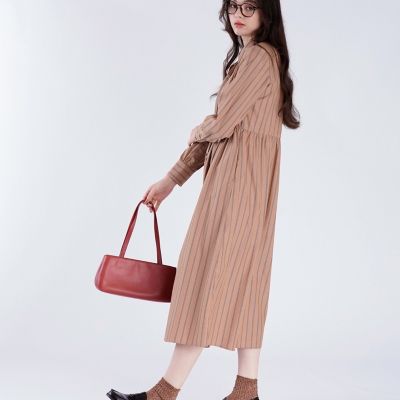 ストライプ コットン シャツワンピース | TO B. BY AGNES B