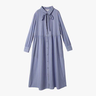 ストライプ コットン シャツワンピース | TO B. BY AGNES B