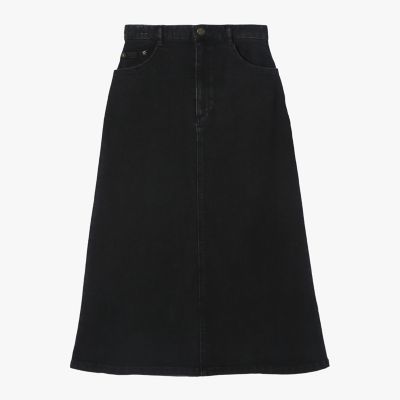 ＜TO B. BY AGNES B.＞ブラック　デニム　ロングスカート