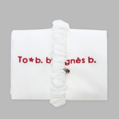 ＜TO B. BY AGNES B.＞ロゴ刺繍　アーカイブテキスタイル　トートバッグ＆ａｍｐ　シュシュ　セット