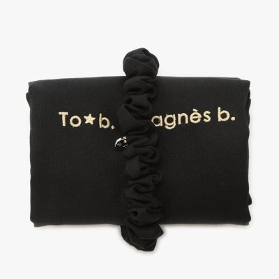 ＜TO B. BY AGNES B.＞ロゴ刺繍　アーカイブテキスタイル　トートバッグ＆ａｍｐ　シュシュ　セット