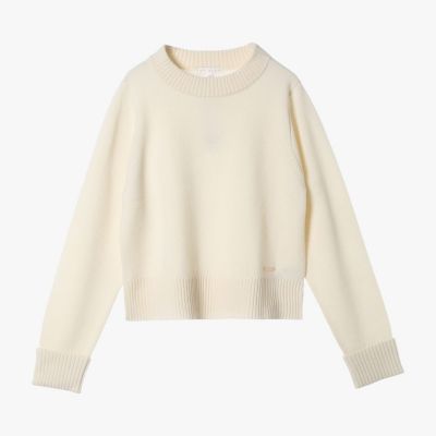 ＜TO B. BY AGNES B.＞ウール　リブ　カフス　ニット　プルオーバー