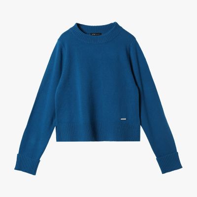 ＜TO B. BY AGNES B.＞ウール　リブ　カフス　ニット　プルオーバー