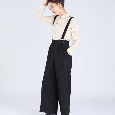 新品未使用to b by agnes bリボンサスペンダーワイドパンツ サスペンダーパンツ | TO B. BY AGNES B./トゥービー バイ