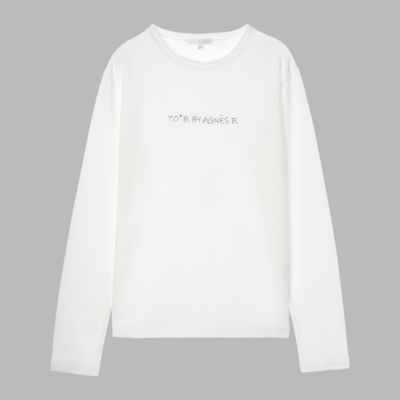 ＜TO B. BY AGNES B.＞エンブロゴロングＴシャツ