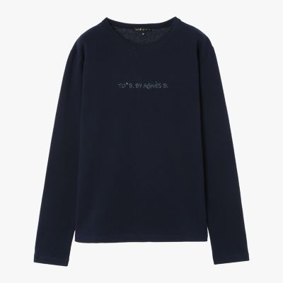 ＜TO B. BY AGNES B.＞エンブロゴロングＴシャツ