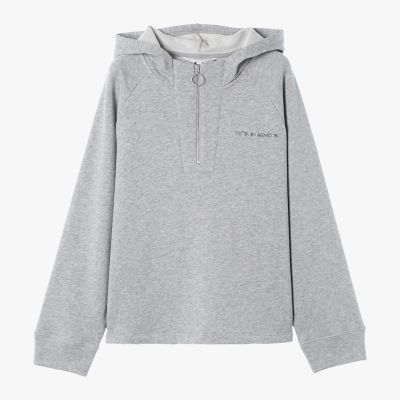 ＜TO B. BY AGNES B.＞コットン　ハーフジップ　スウェットフーディー