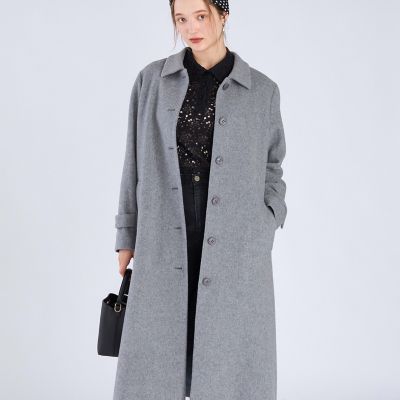 [美品]agnès b ダブルジップロングコート ラムウールロングコート | TO B. BY AGNES B./トゥービー バイ