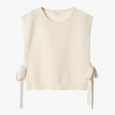 ＜TO B. BY AGNES B.＞コットン　サイドリボン　ベスト