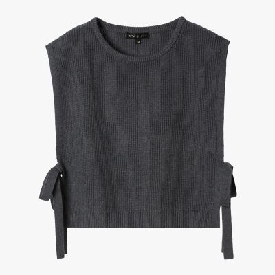 APUNTOB コットンサイドリボンスカート グレーベージュ 1 コットン サイドリボン ベスト | TO B. BY AGNES B./トゥービー バイ