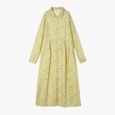 フラワープリント コットン 長袖 ワンピース | TO B. BY AGNES B