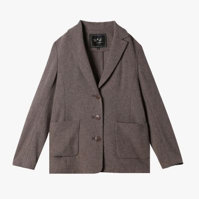 【美品】希少色 Agnes b ウールコート ツイード ジャケット ポーランド製 ミックスツイード テーラードジャケット | TO B. BY AGNES B