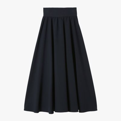 定番agnès b. FEMME UBL1 JUPE スカート　38 agnes b.（アニエスベー） スカート ブラック トリアセテート クレープ