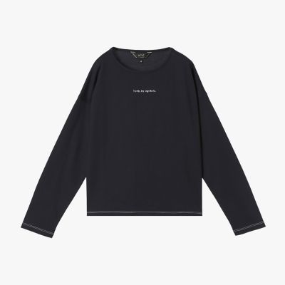 カラー ロゴ 刺繍 長袖 Tシャツ | TO B. BY AGNES B./トゥービー バイ