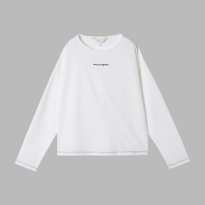 カラー ロゴ 刺繍 長袖 Tシャツ | TO B. BY AGNES B./トゥービー バイ 